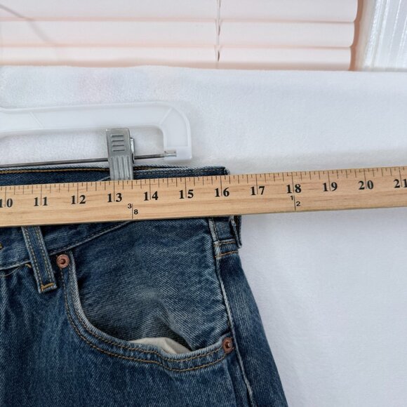 Levis 501 Jeans Mens 34x36 (32x32) Blue Original Fit Straight Leg Button Fly - Picture 4 of 14